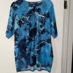 Firm Grip Men's XLarge Blue Camo Performance Fishing Shirt Veil Camo